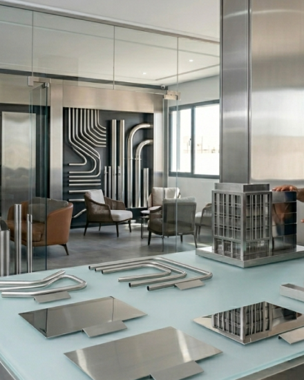 Showroom technique pour l'acier inoxydable