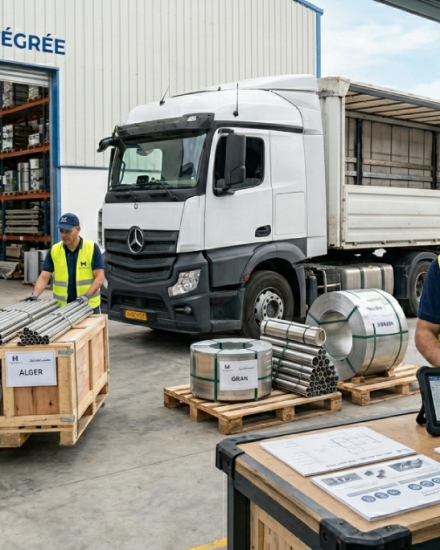 logistique pour la distribution acier inoxydable algérie
